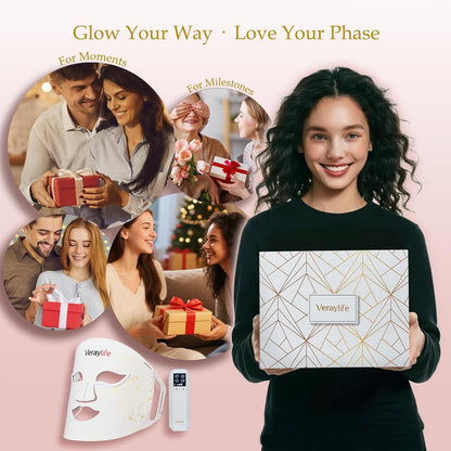 Red Light Face Mask, 8 Modes Portable Led Face Mask Light Therapy, 850Nm near Infrared Red Light Therapy for Face, Infrared Face Light Therapy, Face Skincare Tool